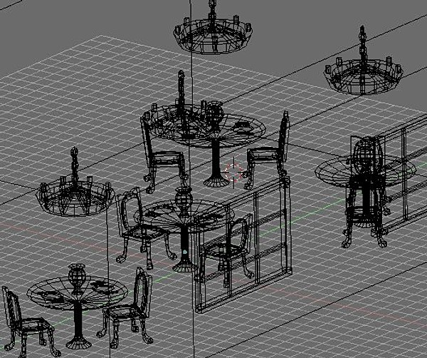 3ds fancy restaurant - Fancy Restaurant by 3DUniverse Pro